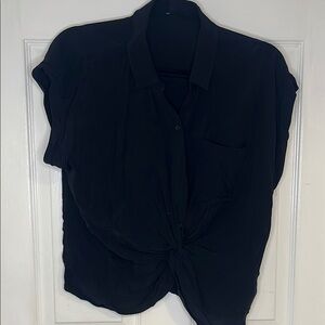 Fashion Nova Black Button Down Shirt